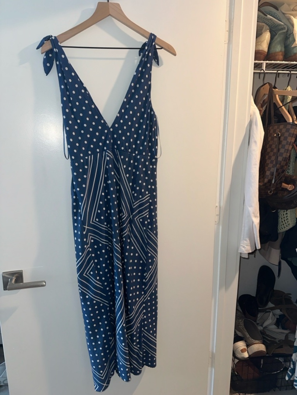 Abercrombie & Fitch Blue Printed Maxi Dress - Picture 3 of 3